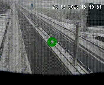 Caméra autoroute A75 à hauteur de La Cavalerie en direction de Montpellier, à proximité de l'aérodrome de Millau-Larzac
