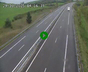 Caméra autoroutière France - A75, Montalies, à hauteur de Séverac-le-Chateau, en direction du viaduc de Millau