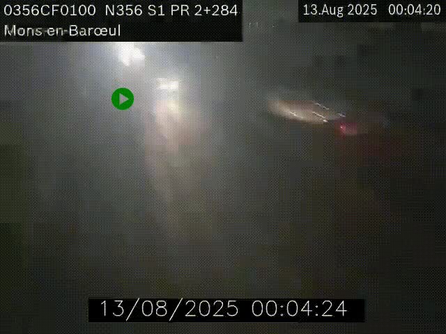 Webcam à l'entrée de Lille en direction du périphérique, à proximité de Mons-en-Baroeul sur la N356