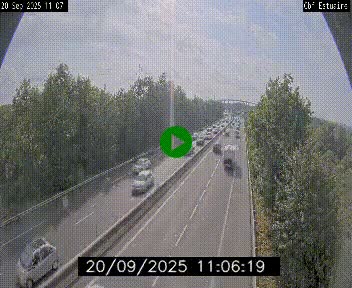 Webcam sur le périphérique de Nantes (N844) après la Porte de Bouguenais, à l'ouest de la ville