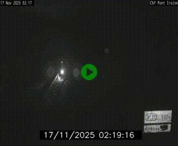 Webcam sur la N165 après le Pont de l'Iroise, à l'entrée de Brest