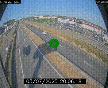 Webcam sur la N165 à hauteur de Caudan, dans le Morbihan.