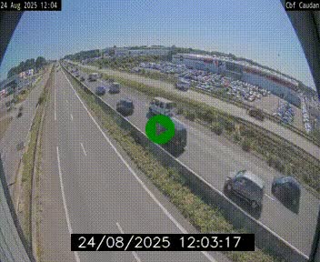 Webcam sur la N165 à hauteur de Caudan, dans le Morbihan.