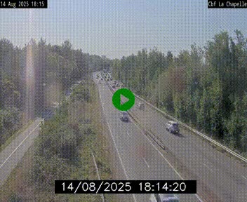 Webcam sur le périphérique de Nantes (N844) à hauteur de Porte de la Chapelle, au nord de la ville