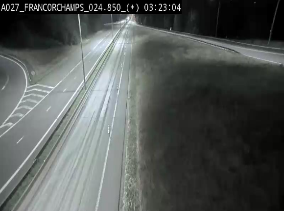 Caméra autoroutière à proximité du circuit de Spa-Francorchamps à Stavelot sur l'A27/E42