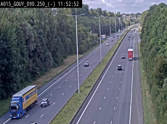 Webcam autoroute Belgique - Gouy-lez-piéton - E42 - BK 90.3