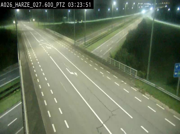 Caméra autoroute Belgique - Sougné-Remouchamps,E25 direction Luxembourg