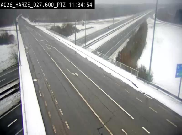 Caméra autoroute Belgique - Sougné-Remouchamps,E25 direction Luxembourg