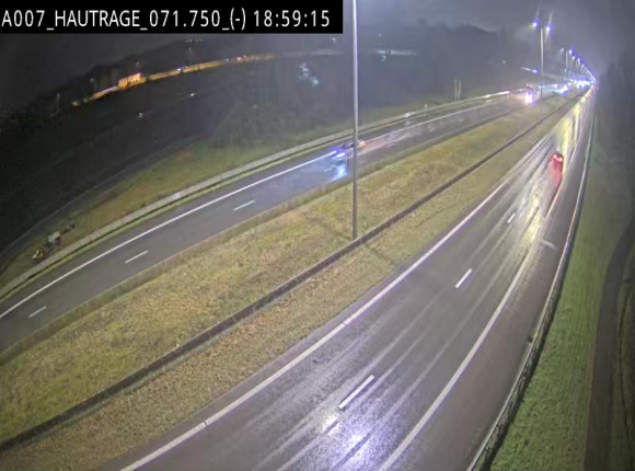 Webcam autoroute Belgique - Hautrage - E19 - BK 71.7