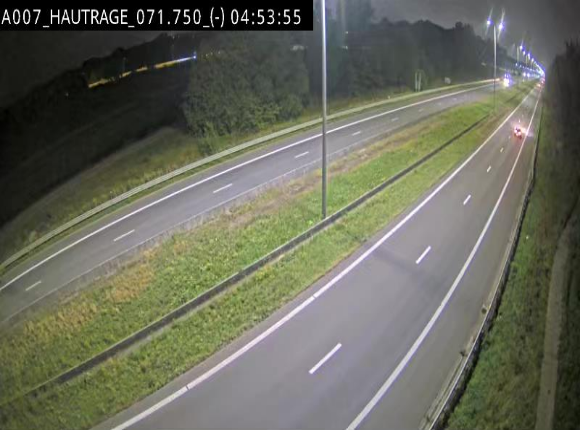 Webcam autoroute Belgique - Hautrage - E19 - BK 71.7