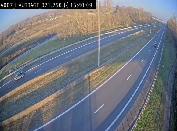 Webcam autoroute Belgique - Hautrage - E19 - BK 71.7