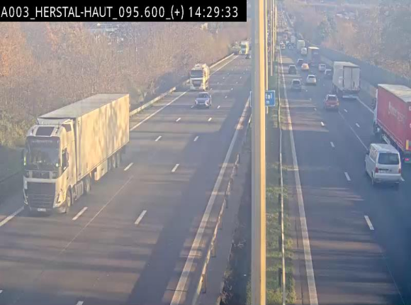 Webcam autoroute Belgique - Herstal - E40 direction Aix-la-Chapelle - BK 97