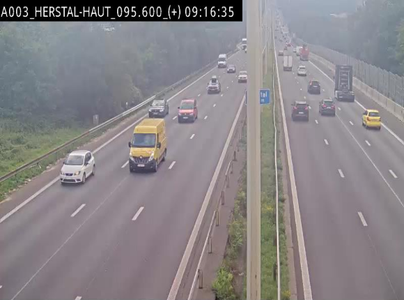 Webcam autoroute Belgique - Herstal - E40 direction Aix-la-Chapelle - BK 97