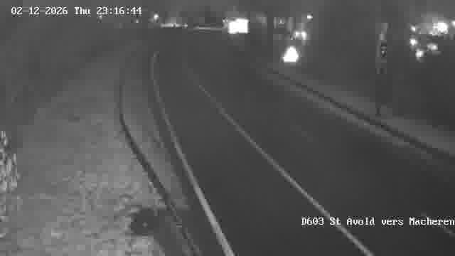 Webcam sur la D603 située à proximité de Saint-Avold. Vue orientée vers Macheren.