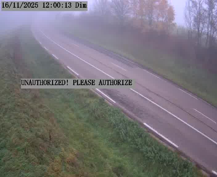 Webcam installée le long de D955 (France) à Amelécourt, pointée vers Metz, utile pour suivre précisément les conditions de trafic.