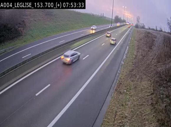 Webcam autoroute E411 à hauteur de Léglise, en direction de Luxembourg
