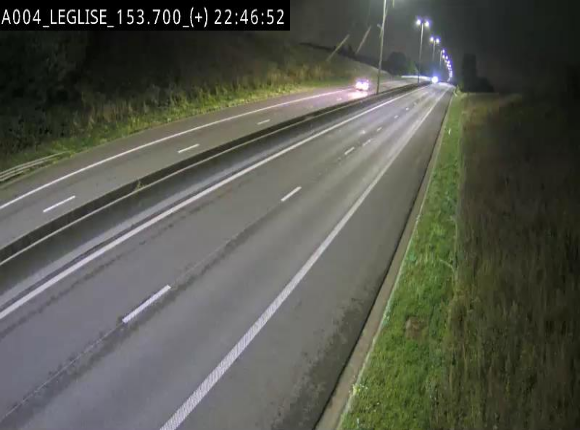 Webcam autoroute E411 à hauteur de Léglise, en direction de Luxembourg