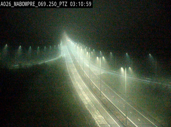 Webcam E25 (A26) à Mabompré. Vue orientée vers Liège