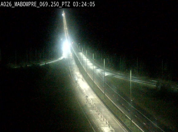 Webcam E25 (A26) à Mabompré. Vue orientée vers Liège