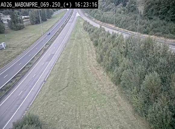 Webcam E25 (A26) à Mabompré. Vue orientée vers le Luxembourg