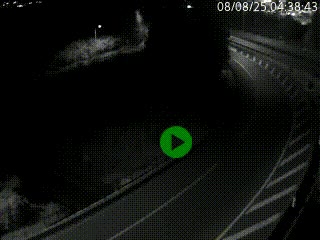 Caméra autoroute à la jonction entre l'A7 et la D301 (Boulevard urbain Sud de Lyon) à Feyzin, au sud de Lyon. Vue orientée vers Mions