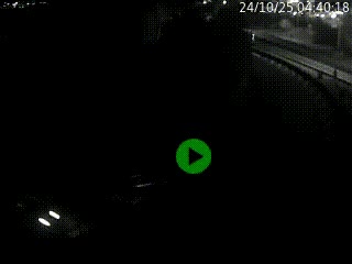 Caméra autoroute à la jonction entre l'A7 et la D301 (Boulevard urbain Sud de Lyon) à Feyzin, au sud de Lyon. Vue orientée vers Mions