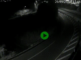 Caméra autoroute à la jonction entre l'A7 et la D301 (Boulevard urbain Sud de Lyon) à Feyzin, au sud de Lyon. Vue orientée vers Mions