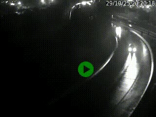 Caméra autoroute à la jonction entre l'A7 et la D301 (Boulevard urbain Sud de Lyon) à Feyzin, au sud de Lyon. Vue orientée vers Mions