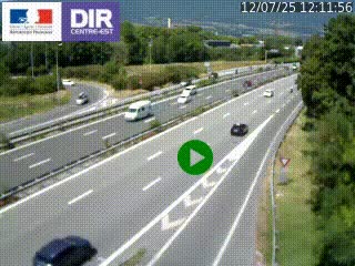 Webcam sur la Nationale 201 à hauteur de la sortie Chambéry-Nord, avant à la jonction entre l'A41 et l'A43, en direction de Lyon