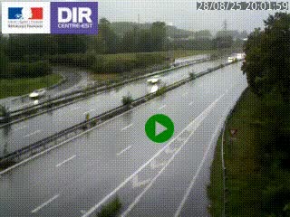 Webcam sur la Nationale 201 à hauteur de la sortie Chambéry-Nord, avant à la jonction entre l'A41 et l'A43, en direction de Lyon