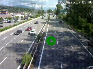 Caméra routière à hauteur des centres commerciaux et de la sortie 14 en direction d'Albertville