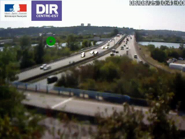Webcam autoroute sur A450 à Pierre-Bénite en direction de Lyon et de l'autoroute A7