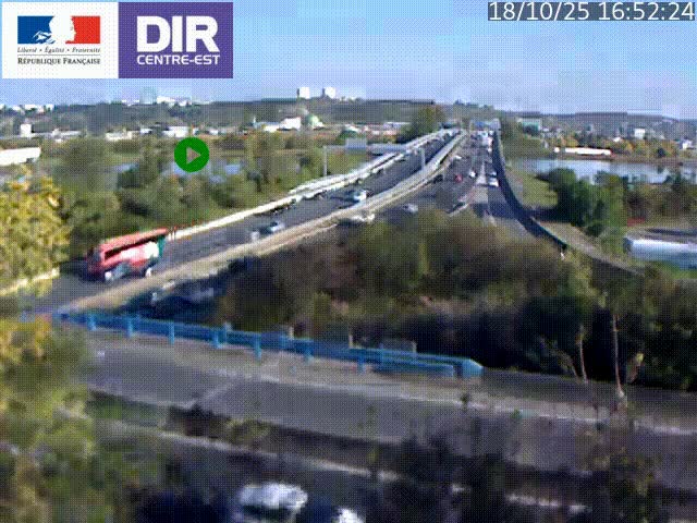 Webcam autoroute sur A450 à Pierre-Bénite en direction de Lyon et de l'autoroute A7