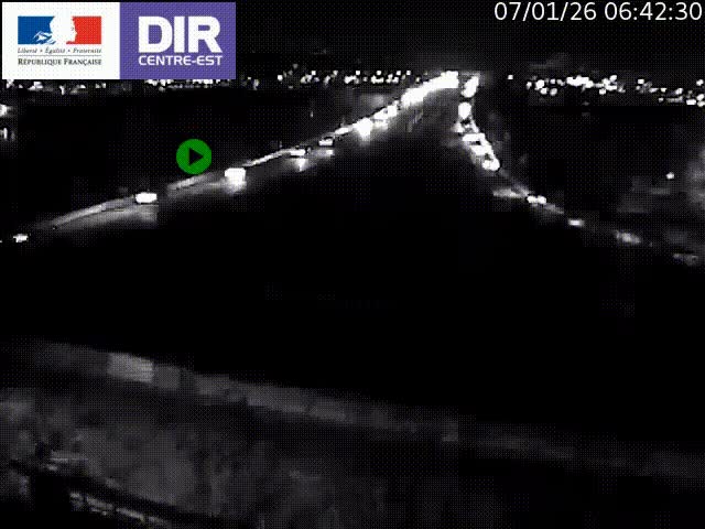 Webcam autoroute sur A450 à Pierre-Bénite en direction de Lyon et de l'autoroute A7