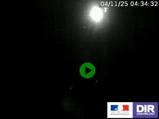 Webcam routière sur la RN7 à hauteur de Toulon-sur-Allier, entre Moulins et Vichy