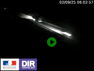 Webcam au niveau du col de Bois Clair à hauteur de Cluny sur la N79. Vue orientée vers Mâcon