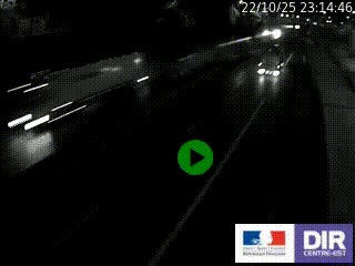 Caméra autoroutière sur l'A47 à hauteur de Givors, a proximité de Lyon. La webcam est orientée vers Lyon