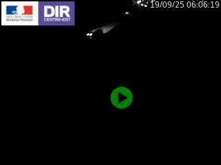 Webcam traffic à Grenoble-sud sur l'autoroute A480. Vue orientée vers l'entrée et la sortie de Grenoble