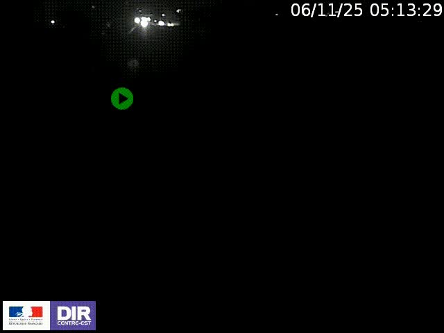 Webcam à Bron sur l'A43 à la jonction avec le boulevard périphérique de Lyon (D383). Vue orientée vers Lyon