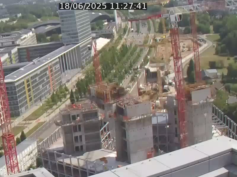 Webcam sur l'avenue John Fitzgerald Kennedy (N51) avec vue orientée vers le Findel