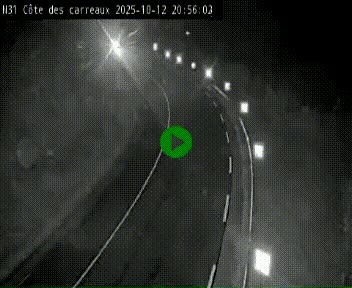 Webcam en haut de la Côte des Carreaux sur la N31 à Avesnes-en-Bray. Vue orientée vers Rouen