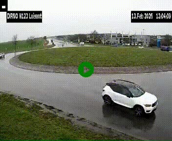 Webcam en périphérie de Chartres sur la N123, à hauteur de Luisant. Vue orientée vers Chartres