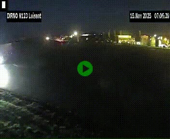 Webcam en périphérie de Chartres sur la N123, à hauteur de Luisant. Vue orientée vers Chartres