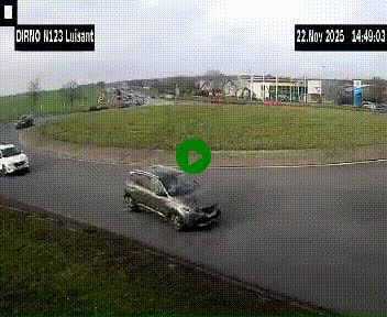 Webcam en périphérie de Chartres sur la N123, à hauteur de Luisant. Vue orientée vers Chartres