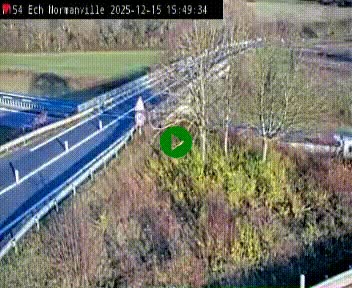 Webcam à hauteur du Leclerc Normanville sur la N154. Vue orientée vers Rouen