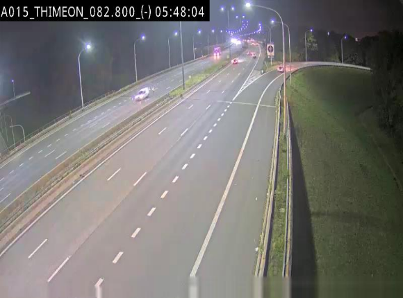Caméra trafic Belgique - Thiméon - E42, jonction avec A54 (E420) direction La Louvière/Charleroi - BK 82.82