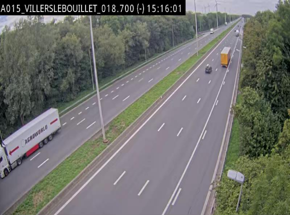 Webcam autoroute Belgique - Villers-le-Bouillet - E42 direction Liège - BK 18.7
