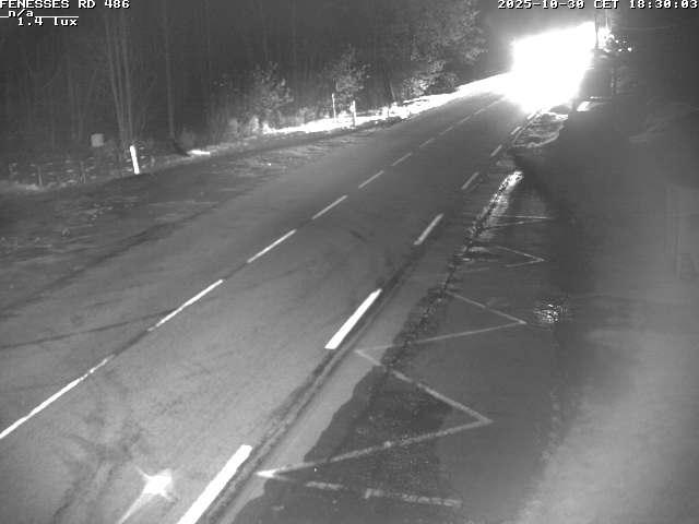 Webcam en haut du col des Fenesses, aussi appelé col du Ménil sur la D486 à 593 mètres d'altitude dans les Vosges