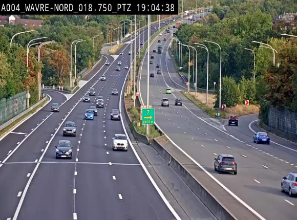 Webcam traffic E411(A4) - BK 18.7 - Bierges (Wavre Nord)
