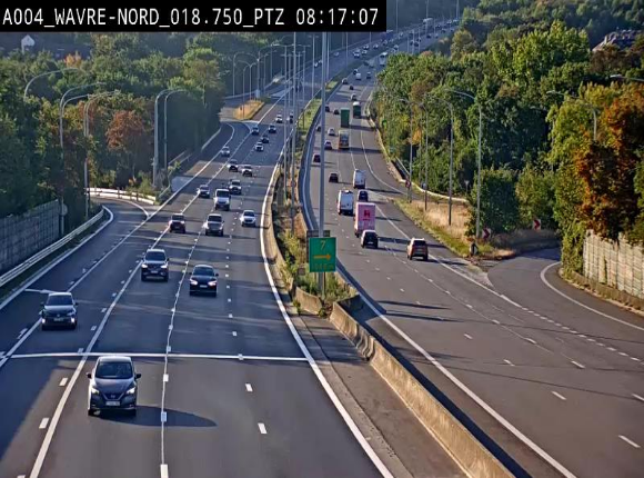 Webcam traffic E411(A4) - BK 18.7 - Bierges (Wavre Nord)